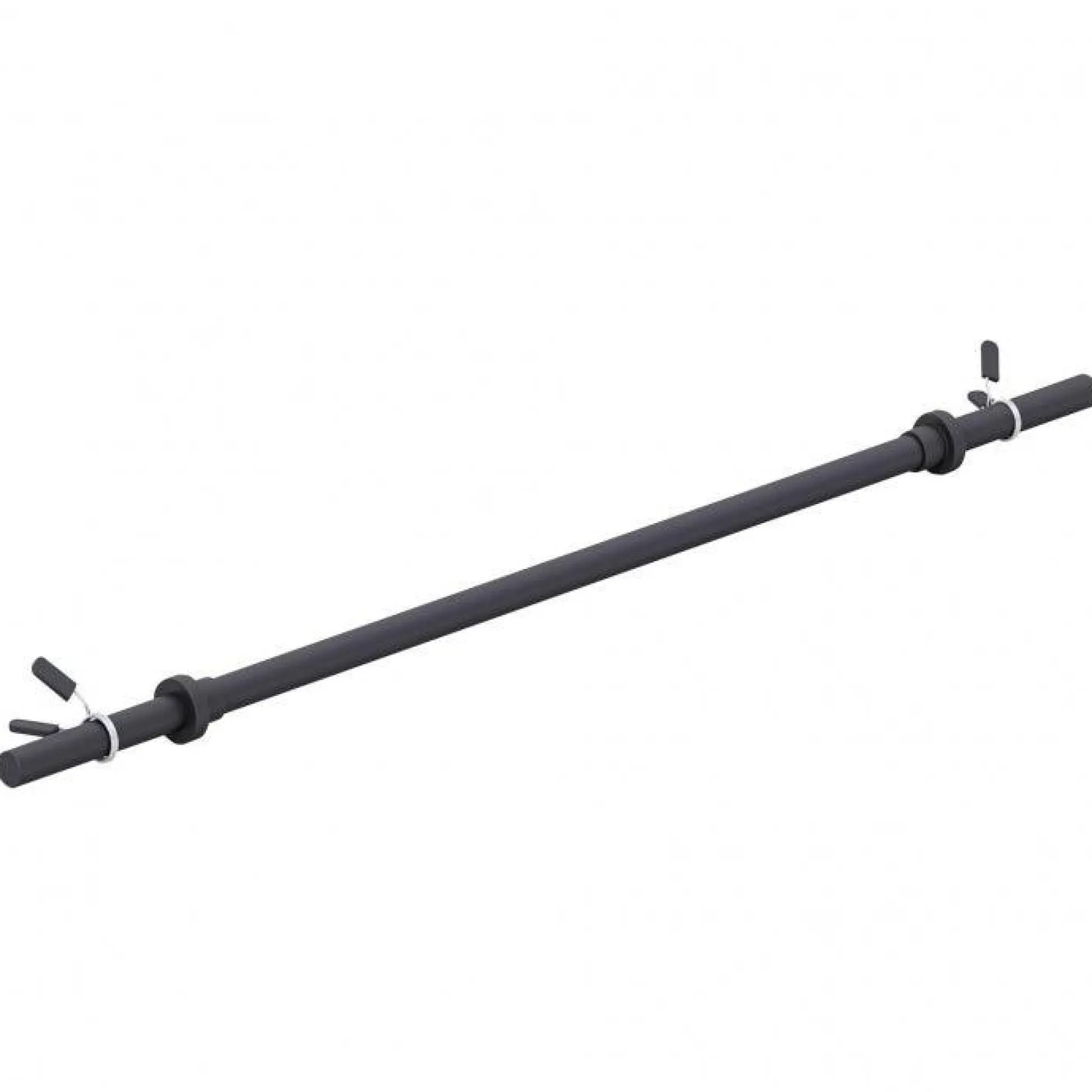 Gorilla Sports Langhantel Aerobic 130 cm mit Federverschlüssen Schwarz Best