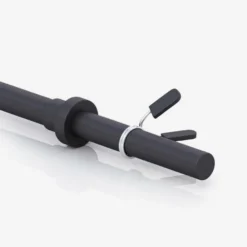 Gorilla Sports Langhantel Aerobic 130 cm mit Federverschlüssen Schwarz Hot