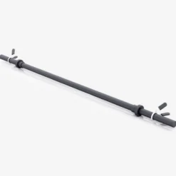 Gorilla Sports Langhantel Aerobic 130 cm mit Federverschlüssen Schwarz Hot