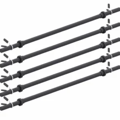 Gorilla Sports Langhantel Aerobic 130 cm mit Federverschlüssen Schwarz New