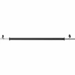 Gorilla Sports Langhantel Aerobic 130 cm mit Federverschlüssen Schwarz / Silber Outlet