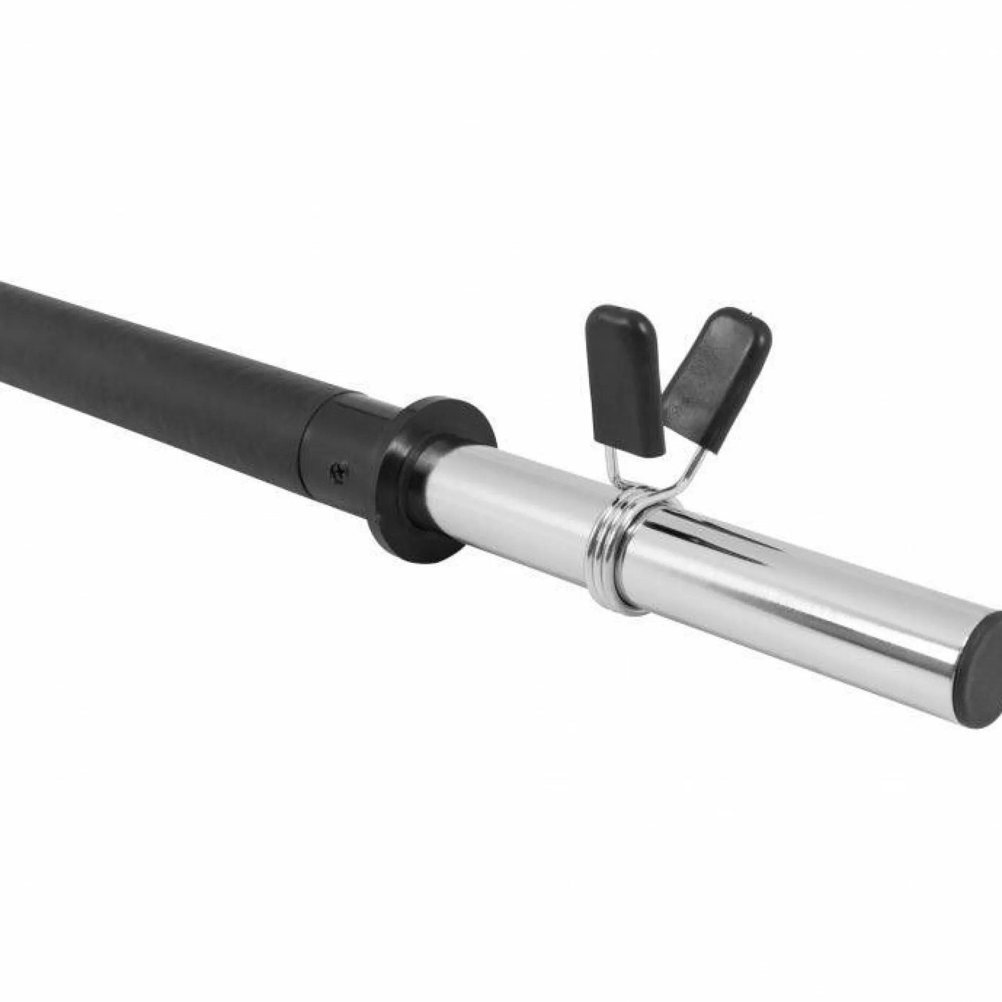 Gorilla Sports Langhantel Aerobic 130 cm mit Federverschlüssen Schwarz / Silber Outlet