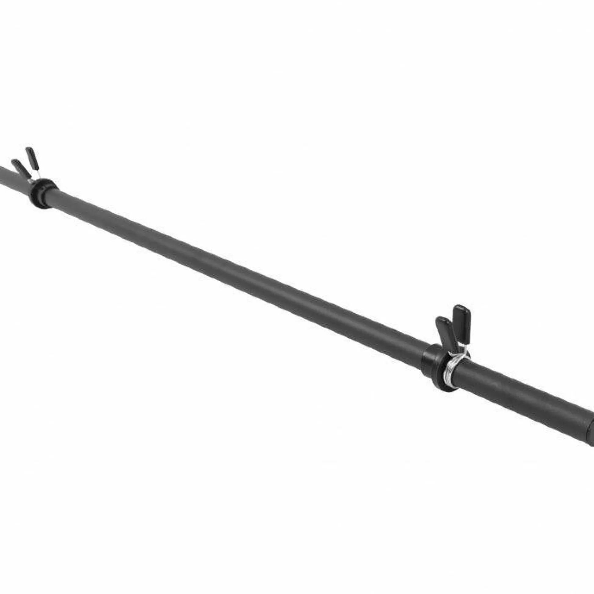 Gorilla Sports Langhantel Aerobic 130 cm mit Nackenpolster und Federverschlüssen Schwarz Sale