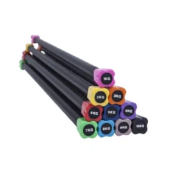 Gorilla Sports Langhantel Aerobic 1 - 10 kg Schwarz Clearance