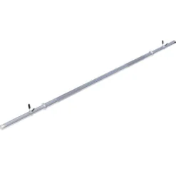 Gorilla Sports Langhantel 170 cm mit Federverschlüssen Silber Sale