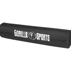 Gorilla Sports Langhantel 170 cm mit Nackenpolster mit Federverschlüssen Silber Clearance