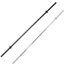 Gorilla Sports Langhantel 170 cm mit Sternverschlüssen Schwarz Discount