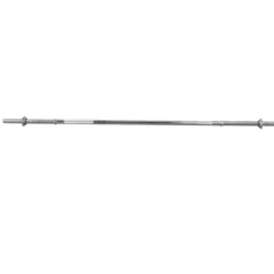 Gorilla Sports Langhantel 180 cm mit Sternverschlüssen Silber Sale