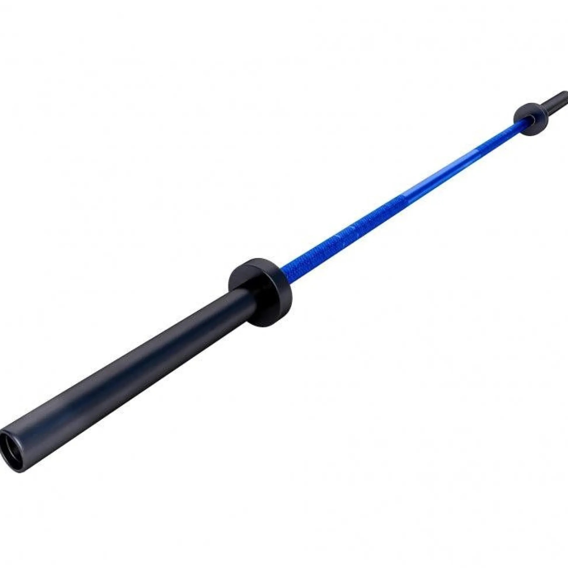 Gorilla Sports Langhantel Olympia Cerakote 220 cm mit Verschlüssen Schwarz / Blau Sale