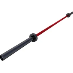 Gorilla Sports Langhantel Olympia Cerakote 220 cm mit Verschlüssen Schwarz / Rot Online