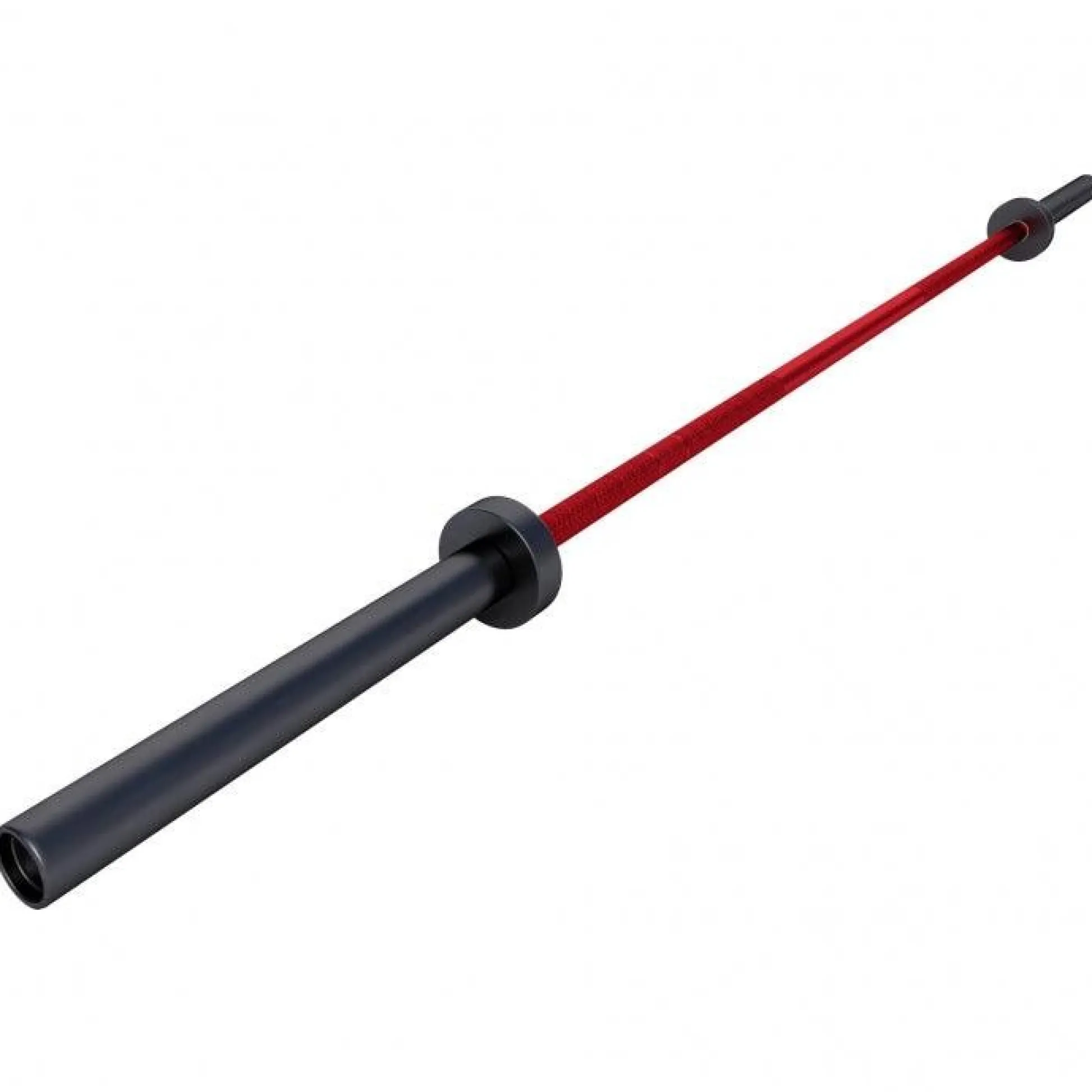 Gorilla Sports Langhantel Olympia Cerakote 220 cm mit Verschlüssen Schwarz / Rot Online
