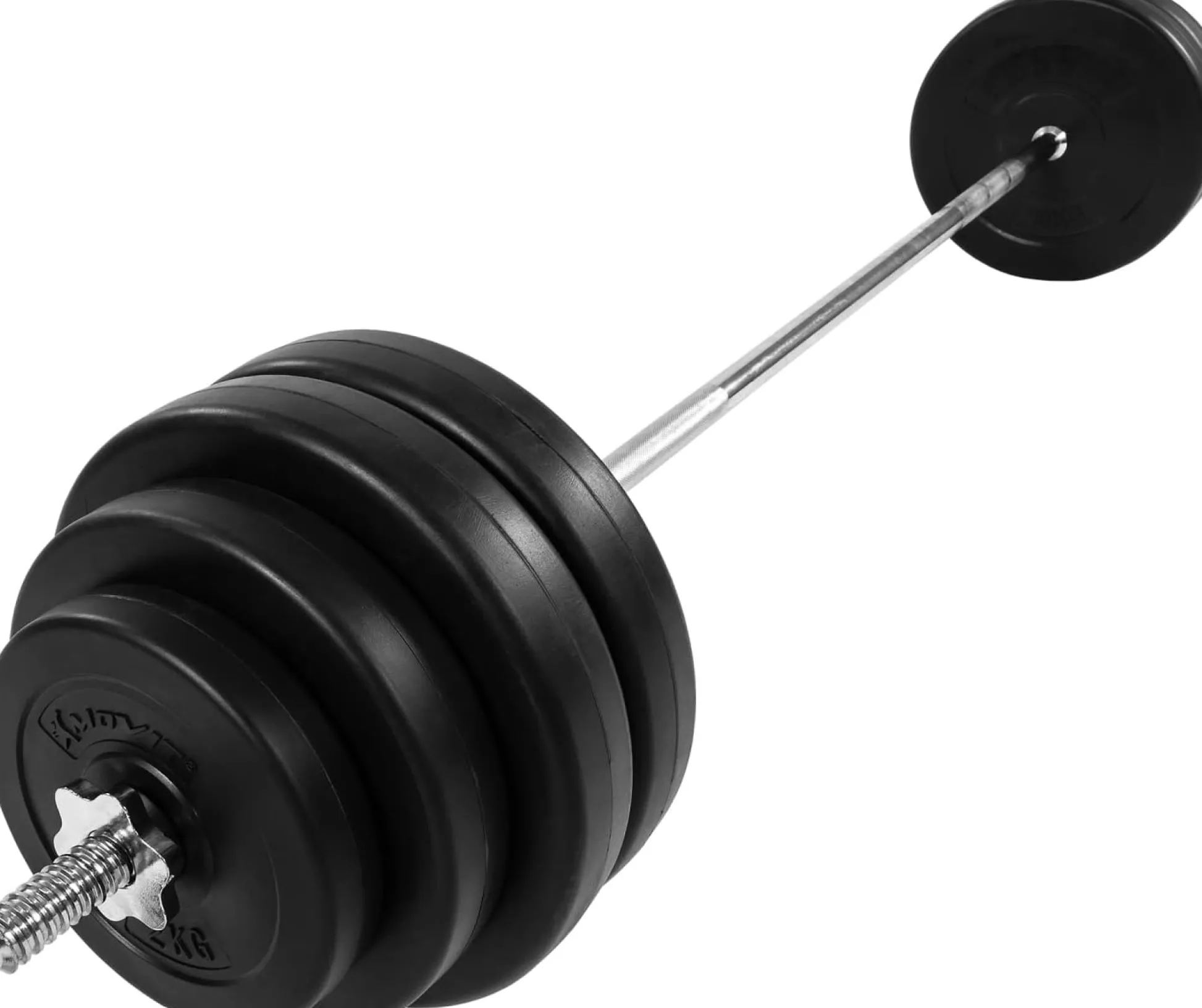 MOVIT Langhantel Set 30 - 60 kg Schwarz Discount
