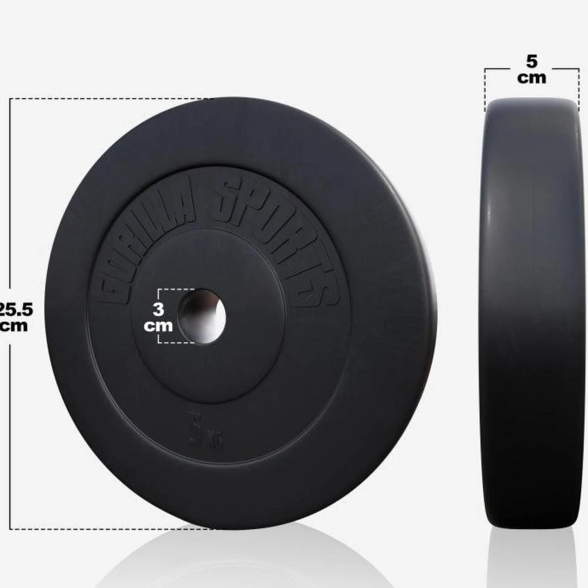 Gorilla Sports Langhantel Set Kunststoff 60 - 130 kg mit Sternverschlüssen Silber / Schwarz Hot