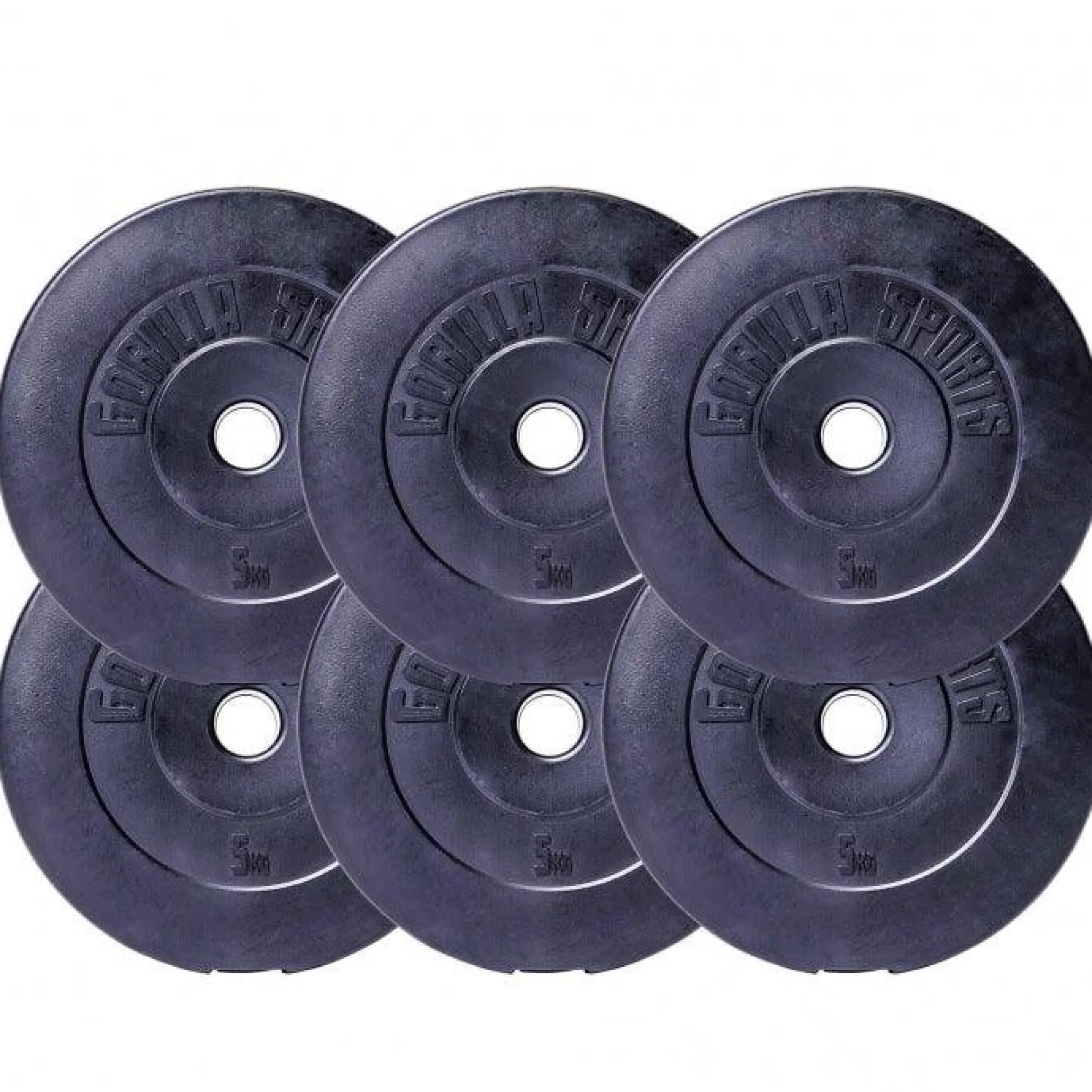 Gorilla Sports Langhantel Set Kunststoff 38 kg Schwarz / Silber Hot