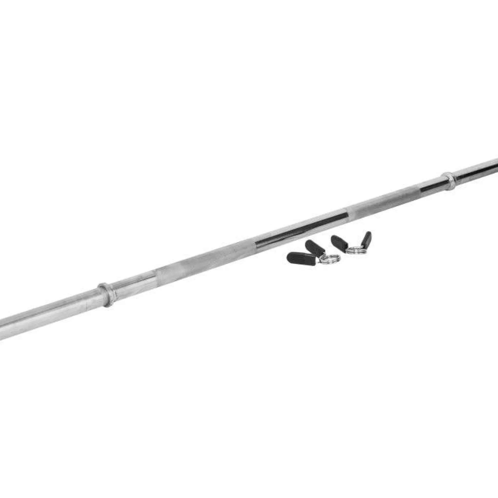 Gorilla Sports Langhantel Set Kunststoff 38 kg Schwarz / Silber Hot