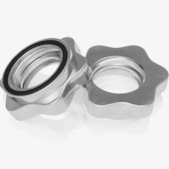Gorilla Sports Langhantel Set Kunststoff 70 kg mit Sternverschlüssen Silber / Schwarz New