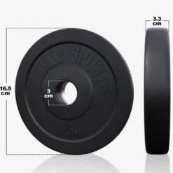 Gorilla Sports Langhantel Set Kunststoff 100 kg mit Sternverschlüssen Silber / Schwarz Online