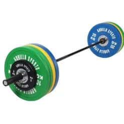 Gorilla Sports Langhantel Set Olympia Bumper Plates PRO 140 kg Verschieden Outlet