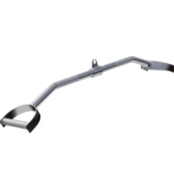 Gorilla Sports Latzugstange mit Hufgriff gebogen inkl, Drehgelenk Silber New