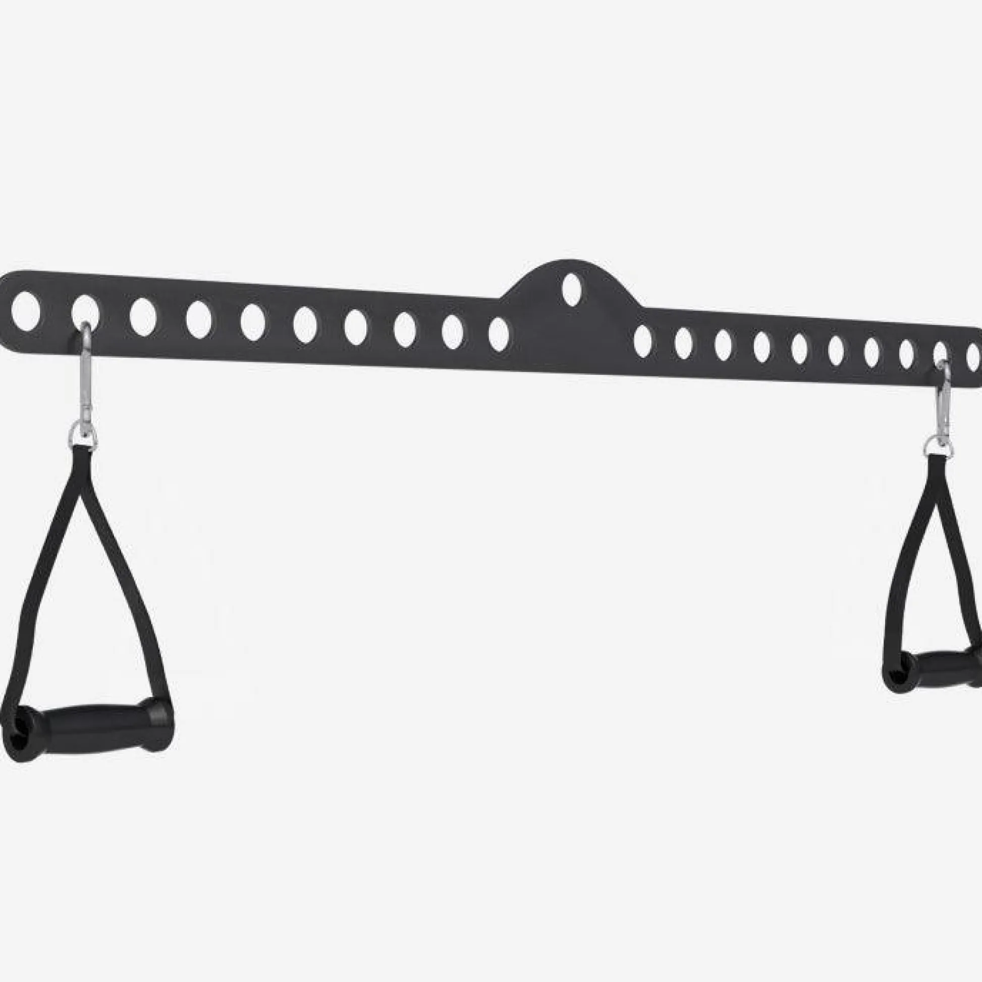Gorilla Sports Latzugstange Multi Bar mit 2 Einhandgriffen Mattschwarz Clearance