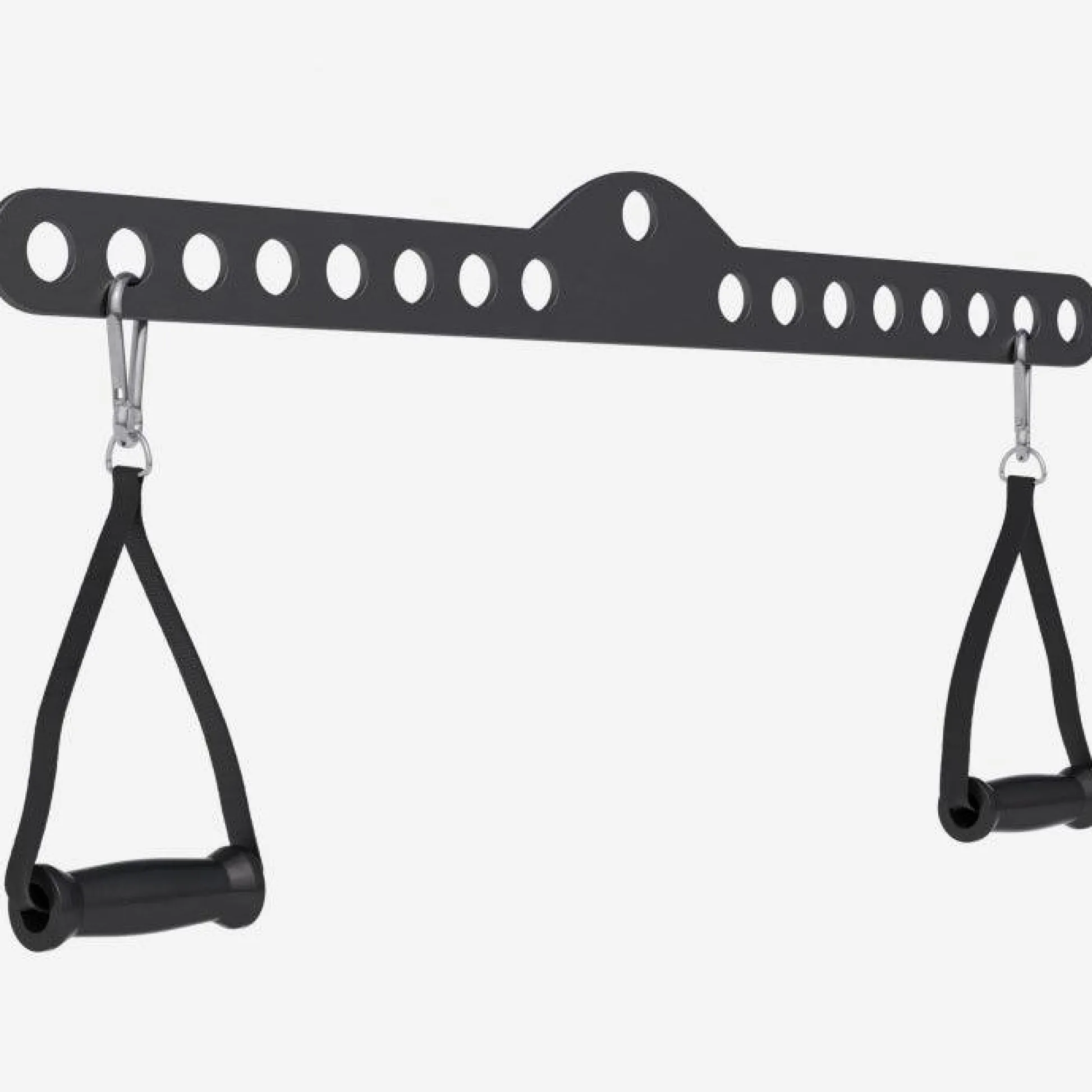 Gorilla Sports Latzugstange Multi Bar mit 2 Einhandgriffen Mattschwarz Clearance
