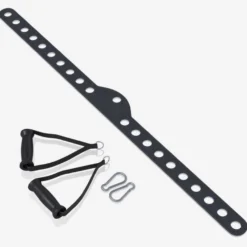 Gorilla Sports Latzugstange Multi Bar mit 2 Einhandgriffen Mattschwarz Outlet