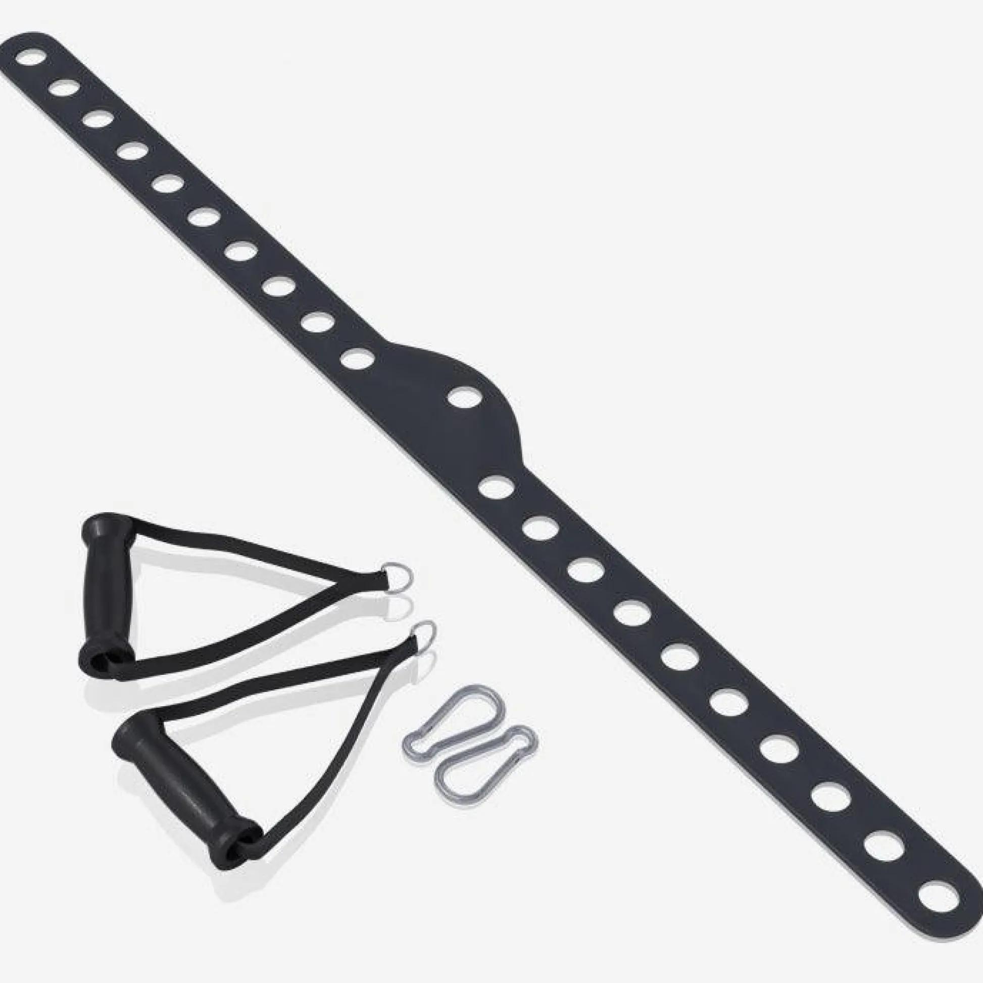 Gorilla Sports Latzugstange Multi Bar mit 2 Einhandgriffen Mattschwarz Outlet