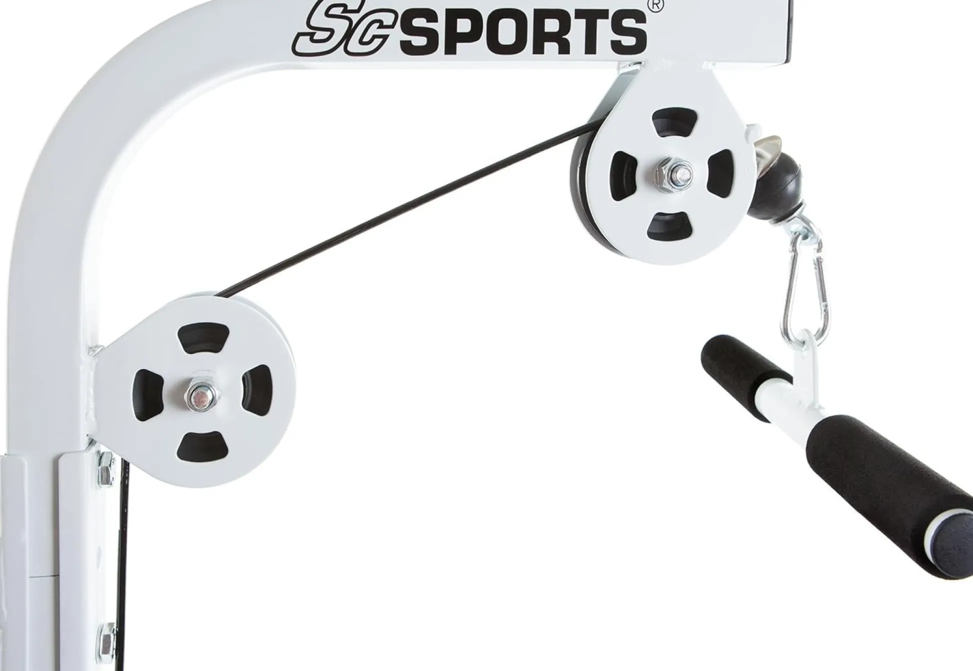 ScSports Latzug zur Wandmontage Weiss New