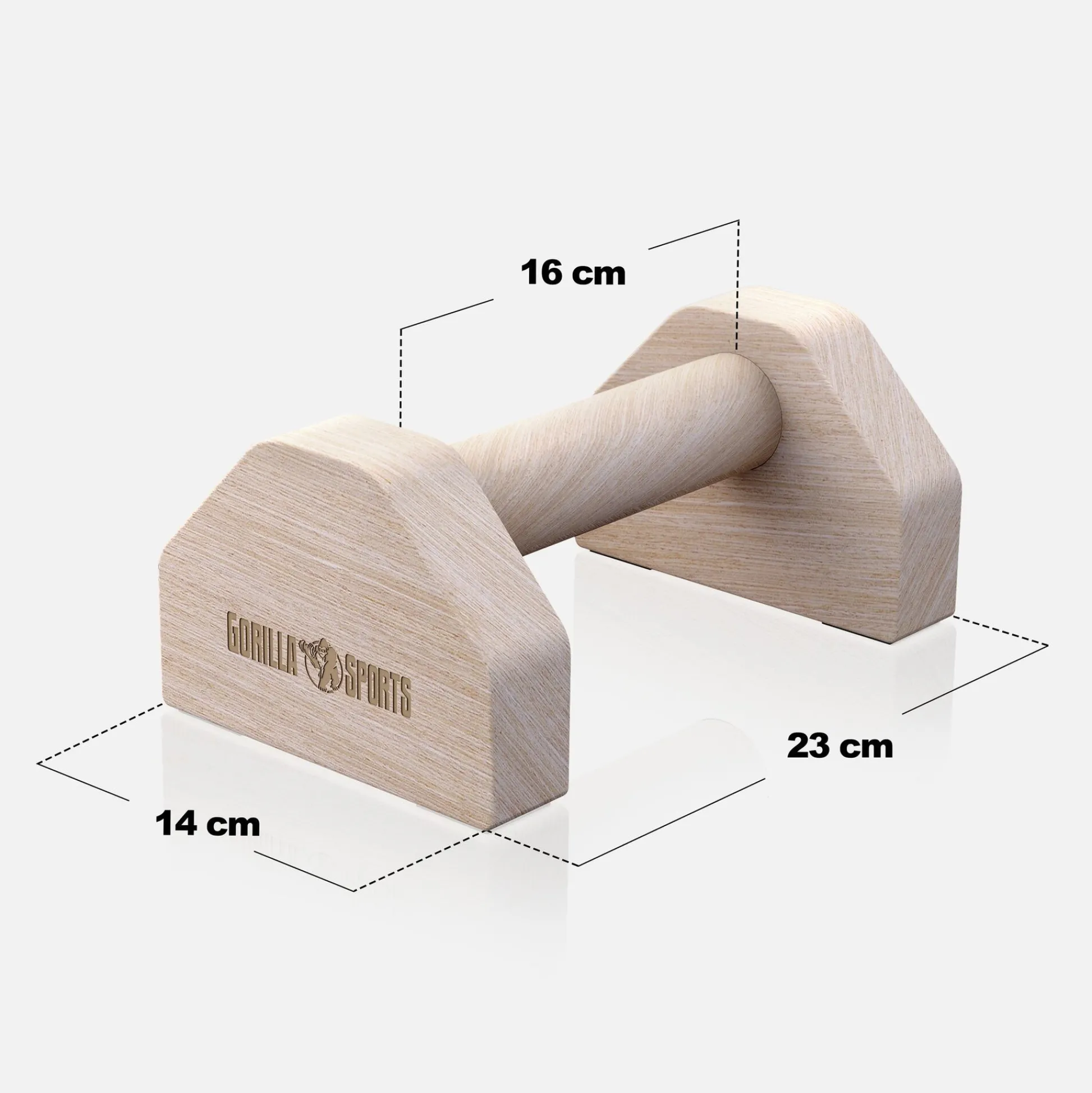 Gorilla Sports Liegestützgriffe 2er Set aus Holz Holzoptik Best