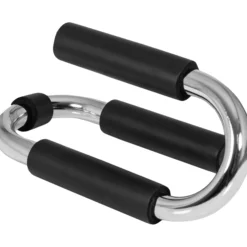 Gorilla Sports Liegestützgriffe 2er Set mit rutschfesten Griffen Schwarz / Silber Clearance