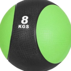 Gorilla Sports Medizinball aus Gummi 1 - 10 kg Schwarz / Hellgrün New