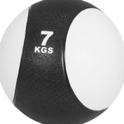 Gorilla Sports Medizinball aus Gummi 1 - 10 kg Schwarz / Weiss Clearance