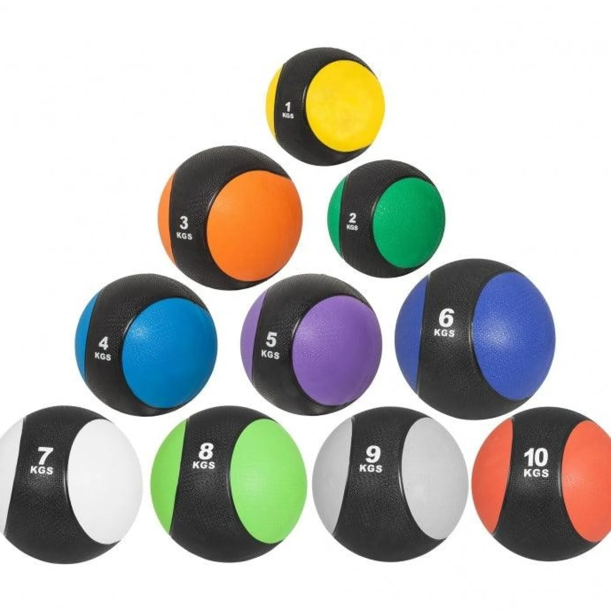 Gorilla Sports Medizinball aus Gummi 1 - 10 kg Schwarz / Blau Online