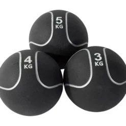 Gorilla Sports Medizinball aus Gummi Schwarz/Silber 1 - 10 kg Schwarz / Silber Sale