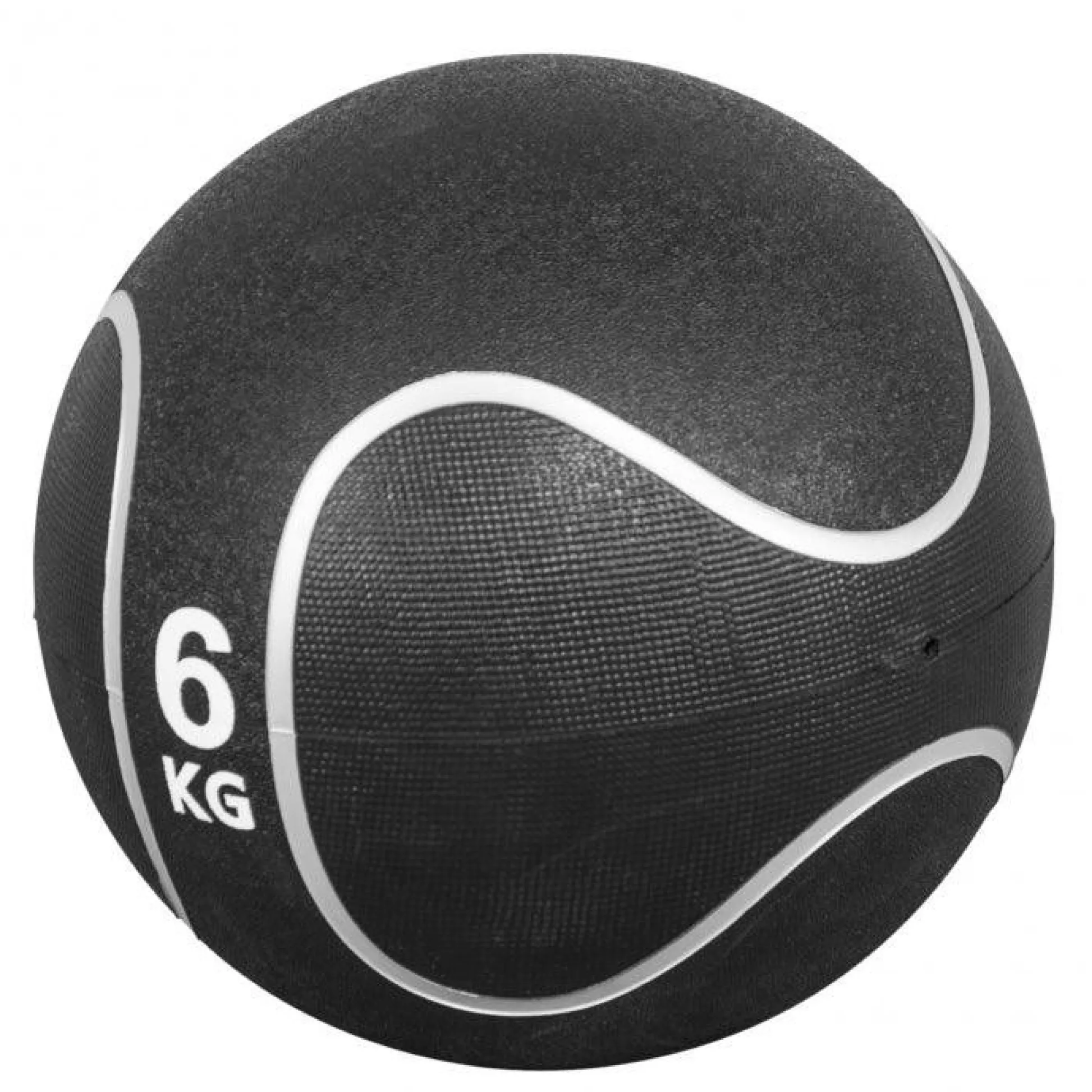Gorilla Sports Medizinball aus Gummi Schwarz/Silber 1 - 10 kg Schwarz / Silber Online