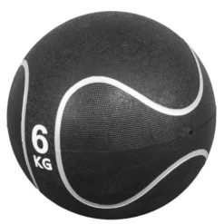 Gorilla Sports Medizinball aus Gummi Schwarz/Silber 1 - 10 kg Schwarz / Silber Best