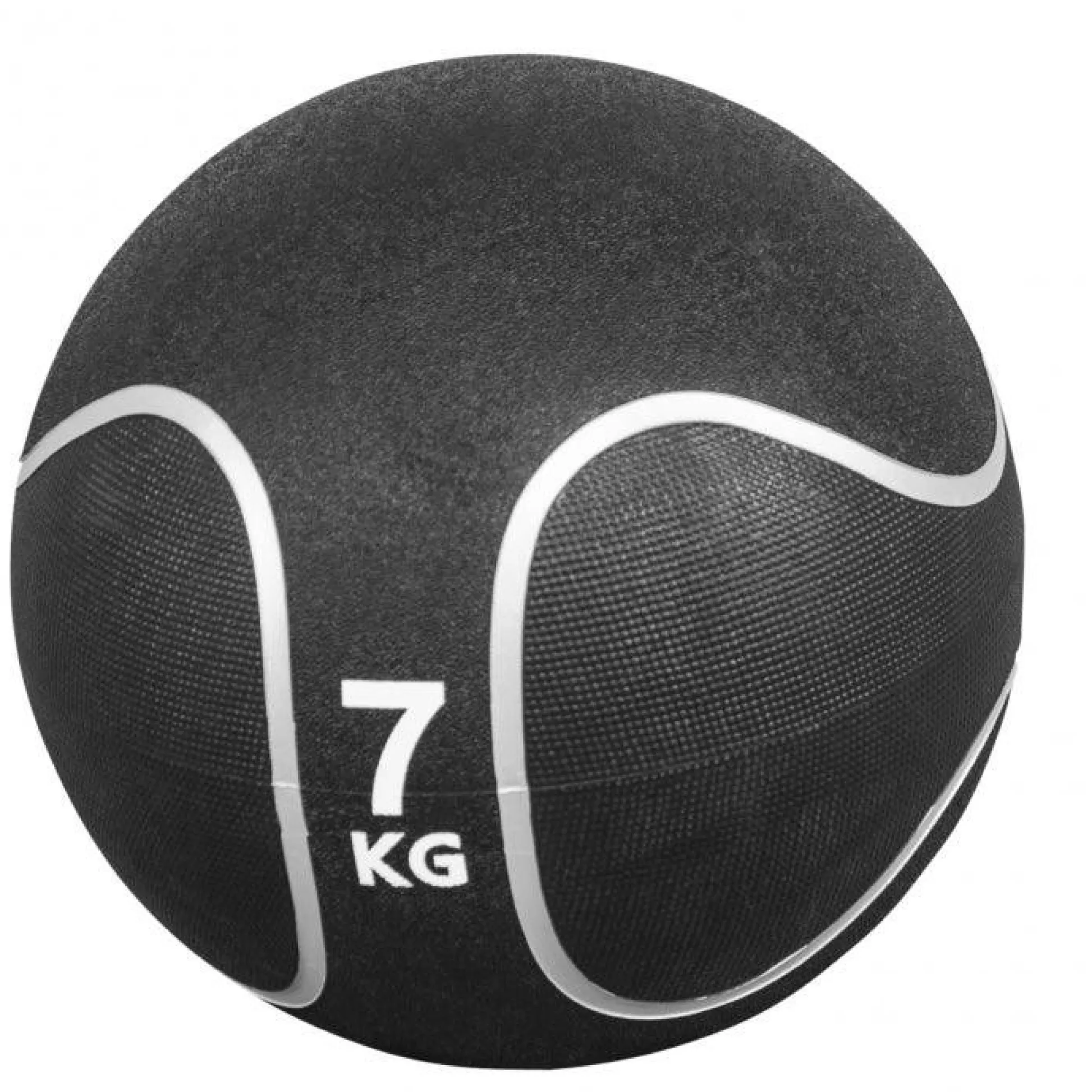 Gorilla Sports Medizinball aus Gummi Schwarz/Silber 1 - 10 kg Schwarz / Silber Best