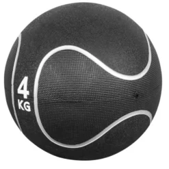 Gorilla Sports Medizinball aus Gummi Schwarz/Silber 1 - 10 kg Schwarz / Silber Sale