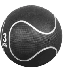Gorilla Sports Medizinball aus Gummi Schwarz/Silber 1 - 10 kg Schwarz / Silber Clearance