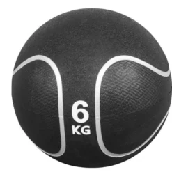 Gorilla Sports Medizinball aus Gummi Schwarz/Silber 1 - 10 kg Schwarz / Silber Clearance