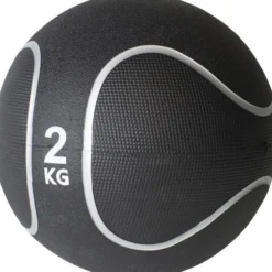 Gorilla Sports Medizinball aus Gummi Schwarz/Silber 1 - 10 kg Schwarz / Silber Online