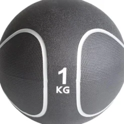 Gorilla Sports Medizinball aus Gummi Schwarz/Silber 1 - 10 kg Schwarz / Silber Discount