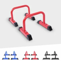 Gorilla Sports Parallettes Liegestützgriffe 2er Set 30 cm Rot Hot