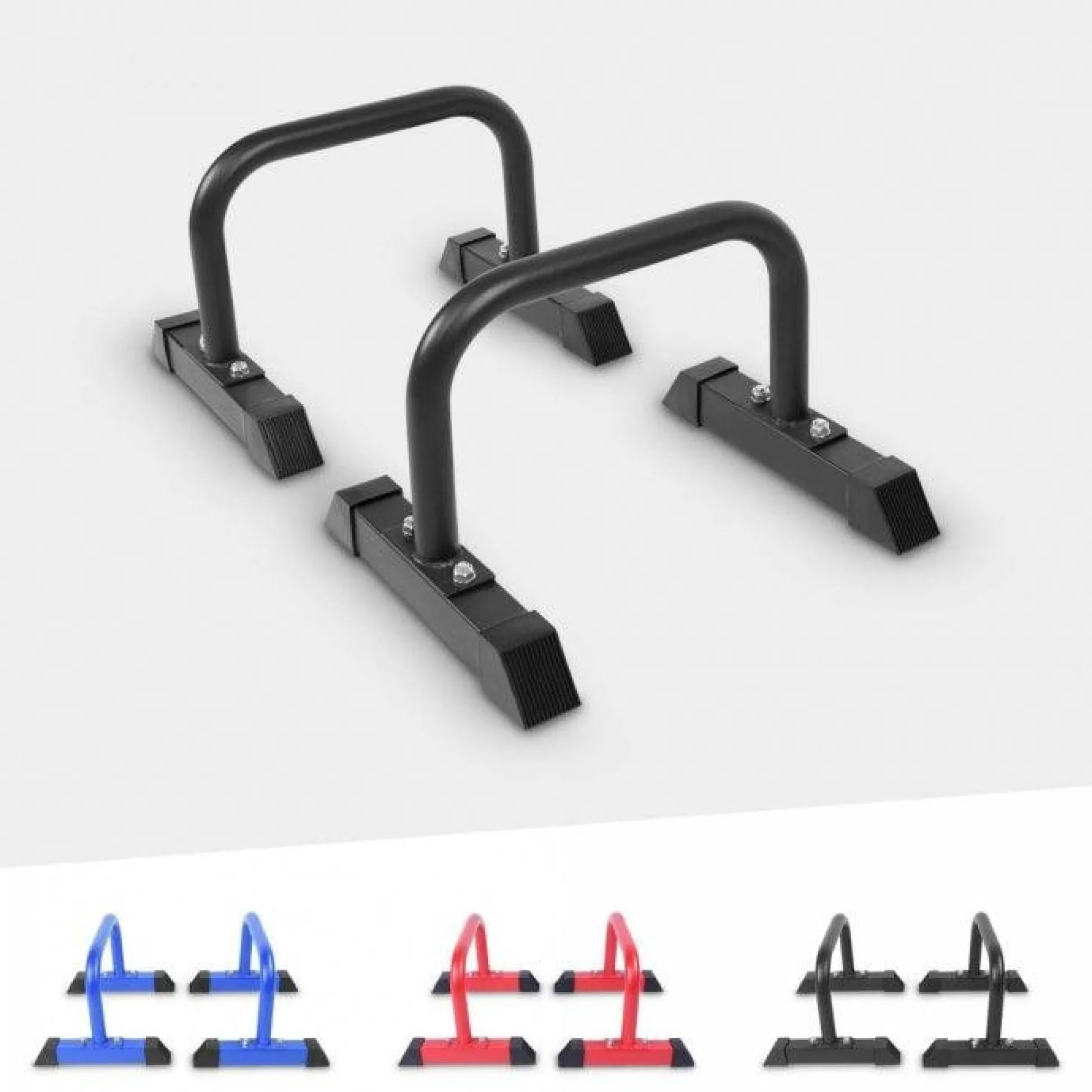Gorilla Sports Parallettes Liegestützgriffe 2er Set 30 cm Schwarz Sale