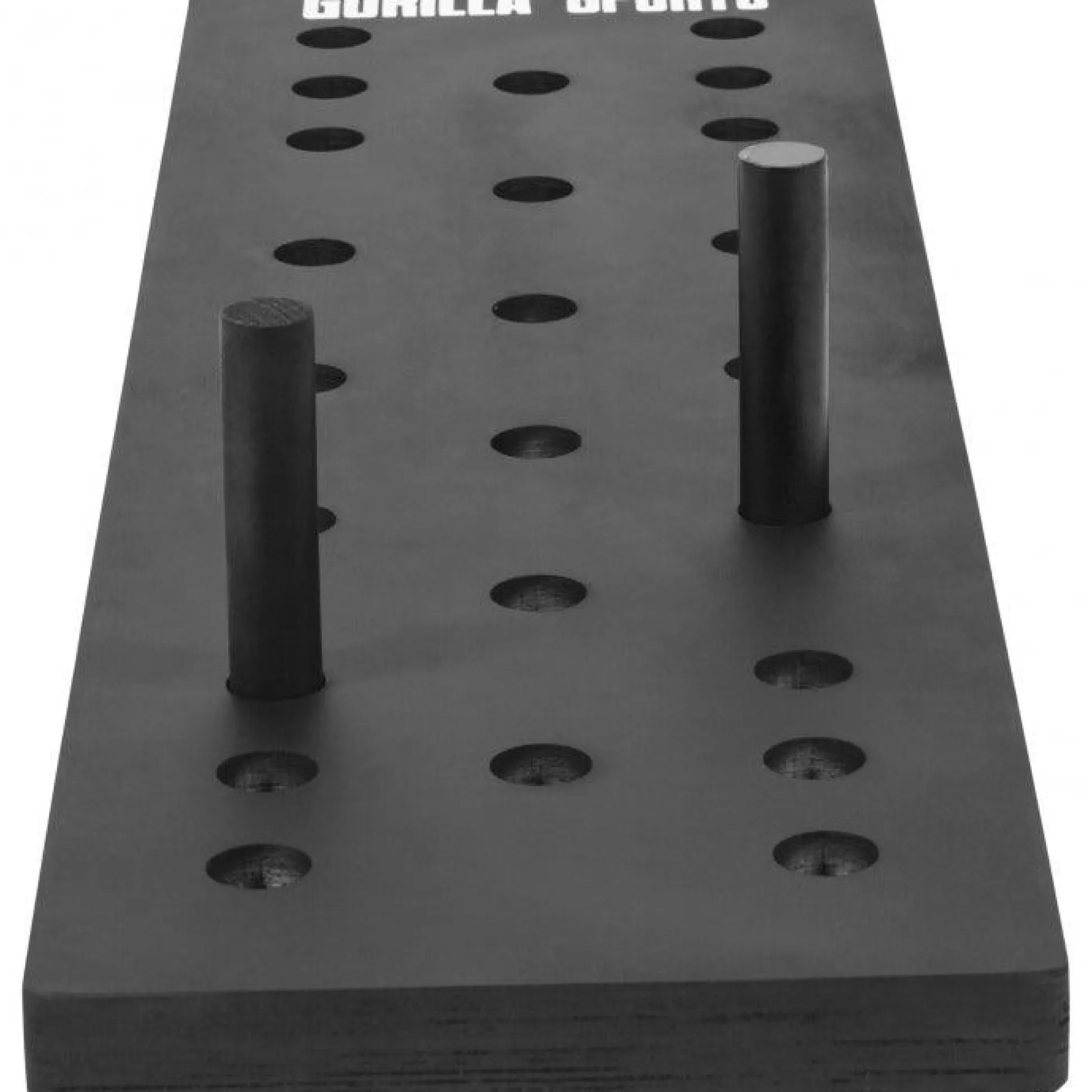 Gorilla Sports Pegboard Kletterbrett inkl, Kletterstifte Schwarz Sale