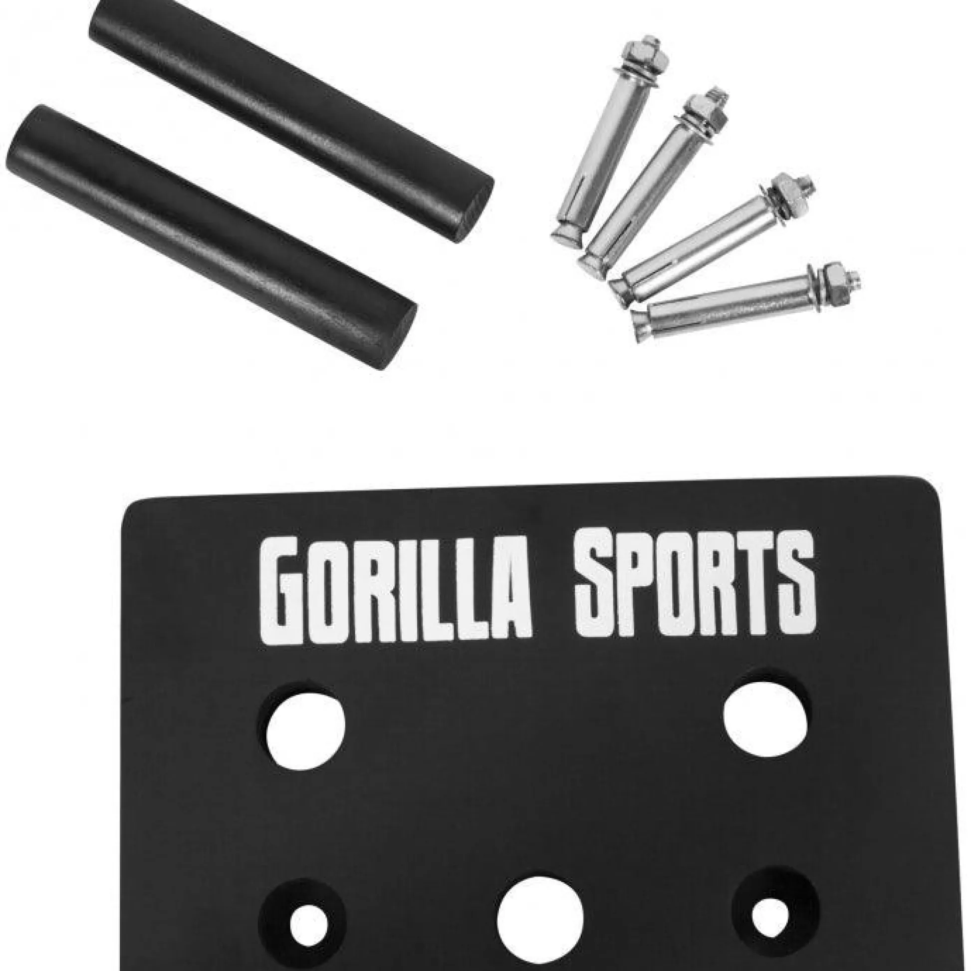 Gorilla Sports Pegboard Kletterbrett inkl, Kletterstifte Schwarz Sale