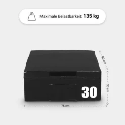 Gorilla Sports Plyo Box Soft mit Klettverschluss 15 - 60 cm Schwarz Sale