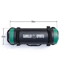 Gorilla Sports Power Bag aus Kunstleder 5 - 30 kg Schwarz / Orange Sale