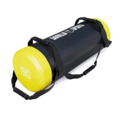 Gorilla Sports Power Bag aus Kunstleder 5 - 30 kg Schwarz / Gelb New