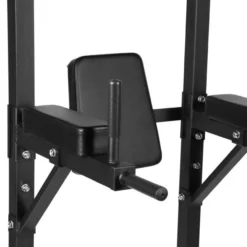 Gorilla Sports Power Tower Dip Station mit Klimmzustange und Sit-Up Trainer Schwarz Outlet